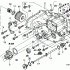 TRX680FGA Передняя крышка картера