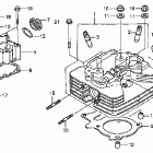 TRX250TE Головка цилиндра