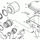 TRX250TE Воздухозаборник