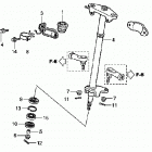 TRX250TE Рулевой вал