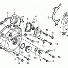 TRX400EX Крышка картера левая