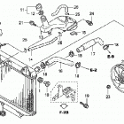 TRX450R Радиатор