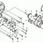 TRX300X Крышка картера левая