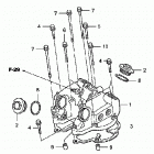 TRX400EX Крышка головки цилиндров