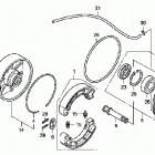 TRX420FPE Задний тормоз