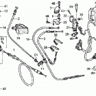 TRX500FPM Рычаги ,переключатели ,троса