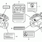 TRX420FA Наклейки предупреждения