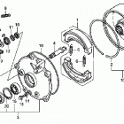 TRX250TE Rear brake drum