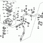 TRX680FGA Главный тормозной цилиндр - передний