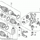 TRX420FA Front knuckle - driveshaft
