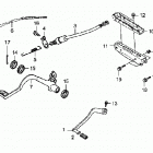 TRX250TE Педали -подножки