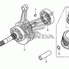 TRX250TE Коленчатый вал и поршень