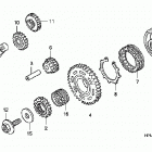 TRX450ER Муфта стартера