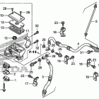 TRX500FPM Главный тормозной цилиндр -передний