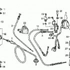 TRX250TE Handle levers - switches  - cables