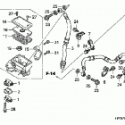 TRX420FA Главный тормозной цилиндр - передний
