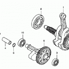 TRX400EX Коленвал и поршни