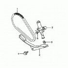 TRX250TE Цепь,натяжитель