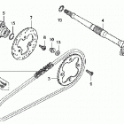 TRX450R Rear axle - drive chain