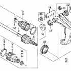 TRX680FGA Привод колес , задний