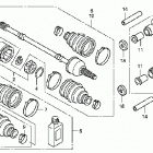 TRX420FA Rear knuckle - rear driveshaft