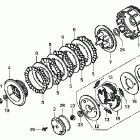 TRX250TE Сцепление