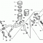 TRX450R Задний тормозной цилидр