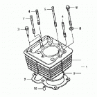 TRX400EX Цилиндр