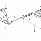 TRX680FGA Передний рычаг