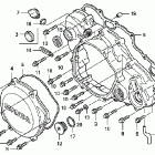 TRX450R Крышка картера правая