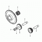 TRX250TE Шестерни стартера