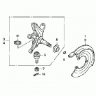 TRX420TM Front knuckle (2wd)