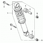 TRX90EX Задний амортизатор