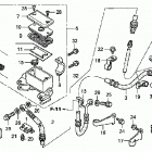TRX250TE Главный тормозной цилиндр - передний