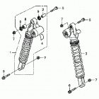 TRX700XX Задний амортизатор