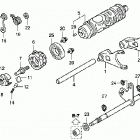 TRX420FA Вал и вилки  коробки передач