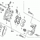 TRX450R Передний тормозной суппорт