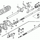 TRX250TE Вилка переключения передач