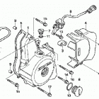 TRX90EX Крышка картера левая