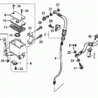 TRX250X Главный тормозной цилиндр - передний