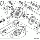 TRX420FPE Редуктор задний