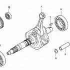 TRX420FPE Коленвал,поршни