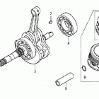 TRX250TE Коленвал,поршни