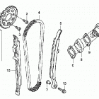 TRX450R Цепь,натяжитель
