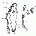 TRX400EX Цепь ГРМ и натяжитель