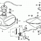 TRX250TE Топливный бак