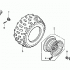 TRX250TE Заднее колесо