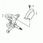 TRX400EX Кулак поворотный