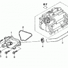 TRX420FA Крышка водяной помпы