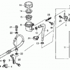 TRX400EX Задний тормозной цилидр